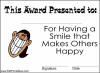 Making Others Happy Award - Girl