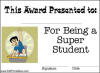 Super Student Award - Boy