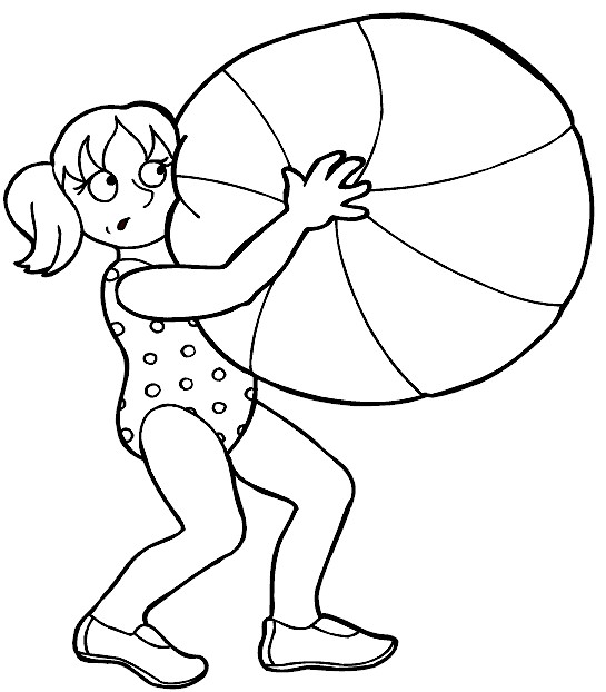 beach ball coloring page. Home / Coloring Pages / Beach