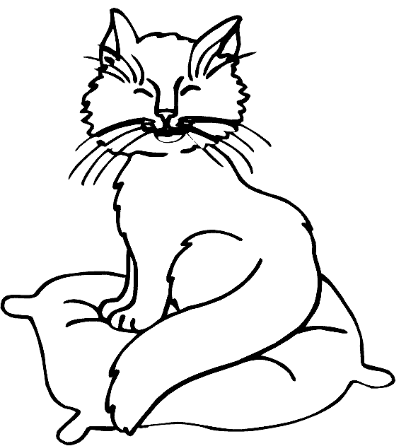 Cat printable coloring pages