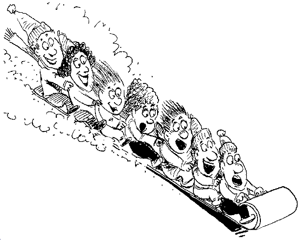 early childhood coloring pages of sledding - photo #5