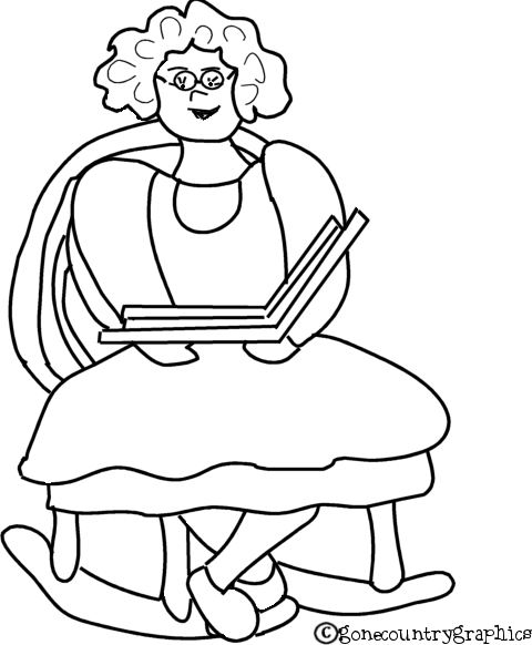 free grandma coloring pages - photo #28