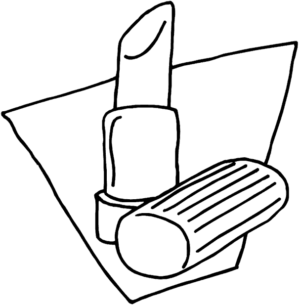 makeup coloring pages - photo #31
