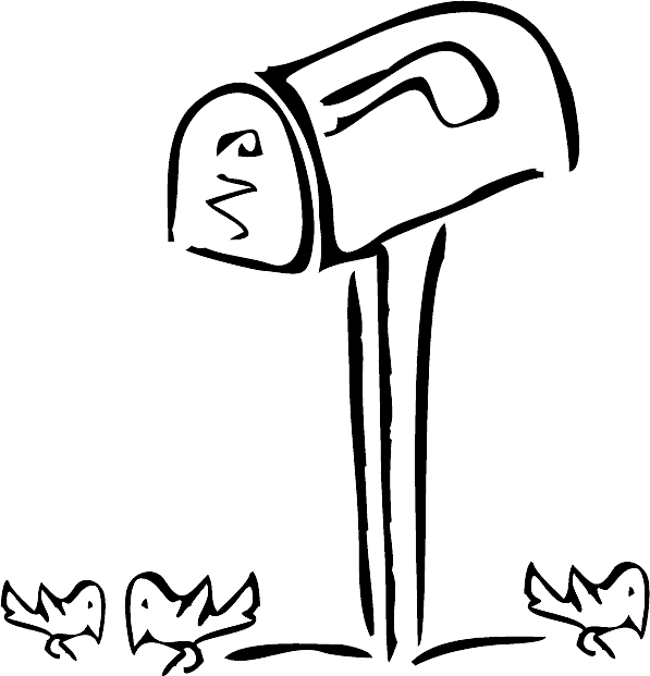 mailbox coloring pages - photo #10