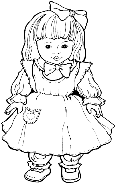 baby doll coloring pages printable - photo #15