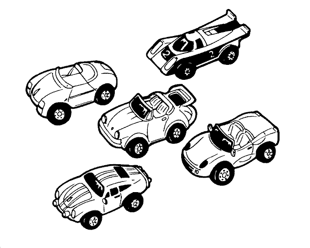Pretty Pages Cars Toy Coloring Pages