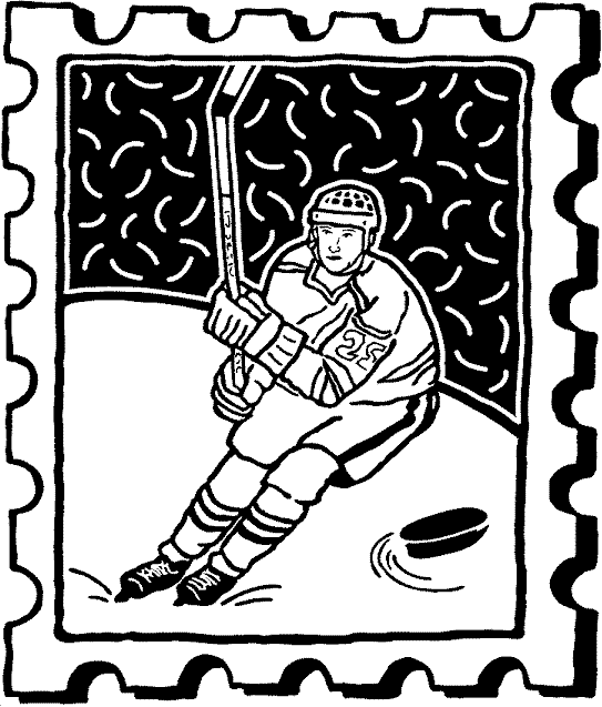 Home / Coloring Pages / Sports / Hockey Player /