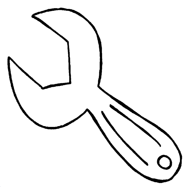 Home / Coloring Pages / Tools / Wrench /. wrench.gif (9184 bytes)