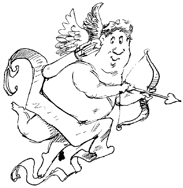 valentine cupid coloring pages - photo #16