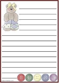 Printable Stationery Templates for Students, Friendly Letters