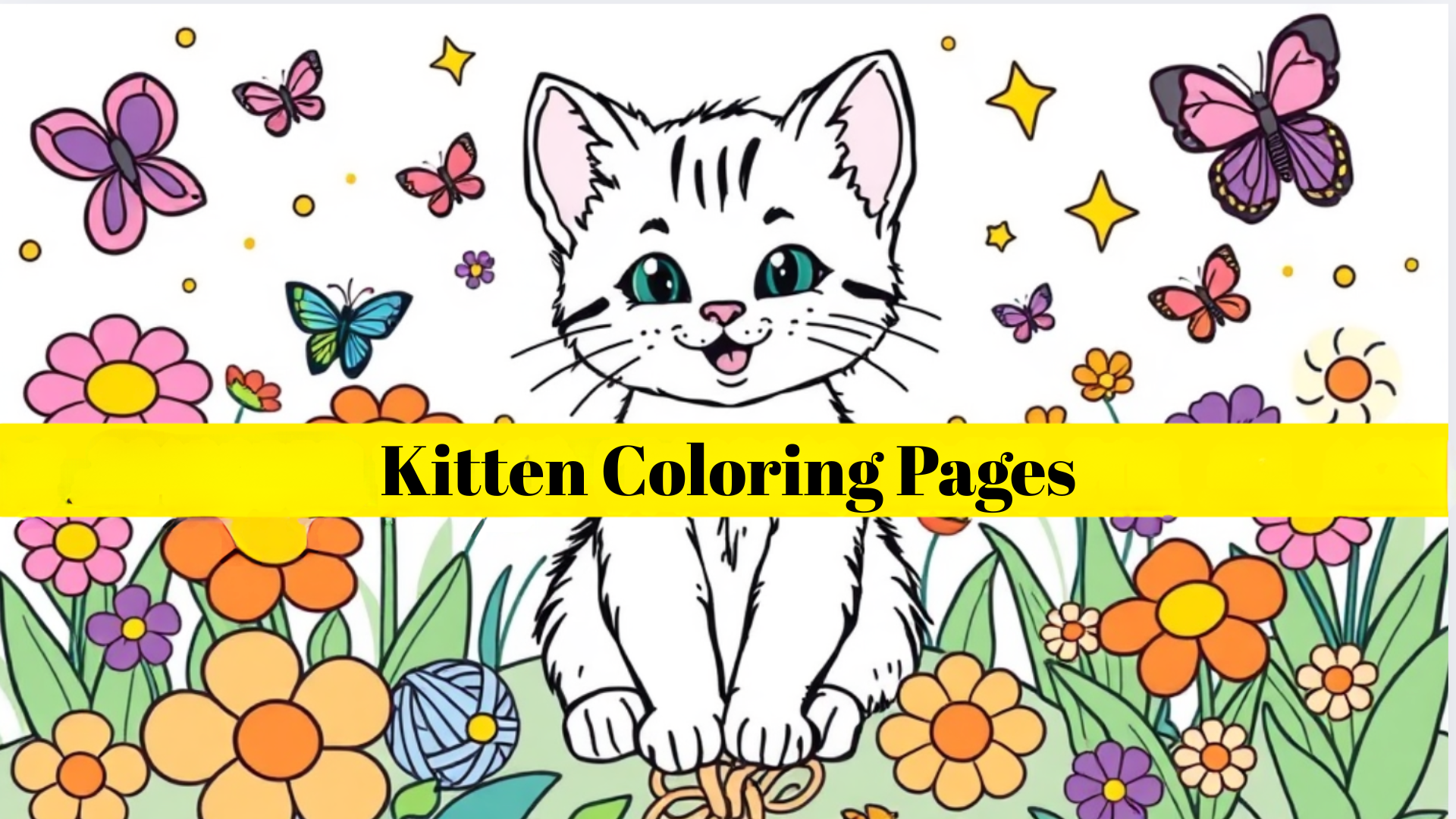 Adorable Kitten Coloring Pages For All Ages