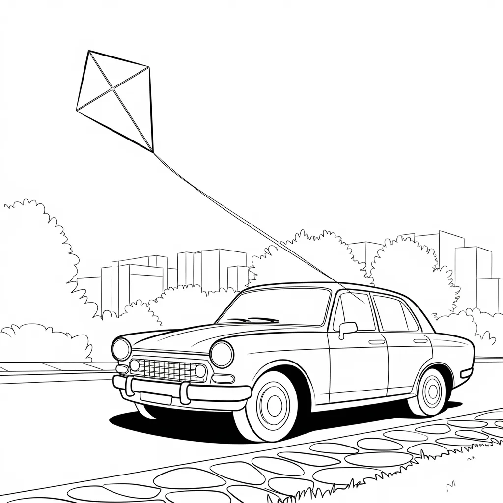 Car_with_a_Kite_Flying_in_the_Air