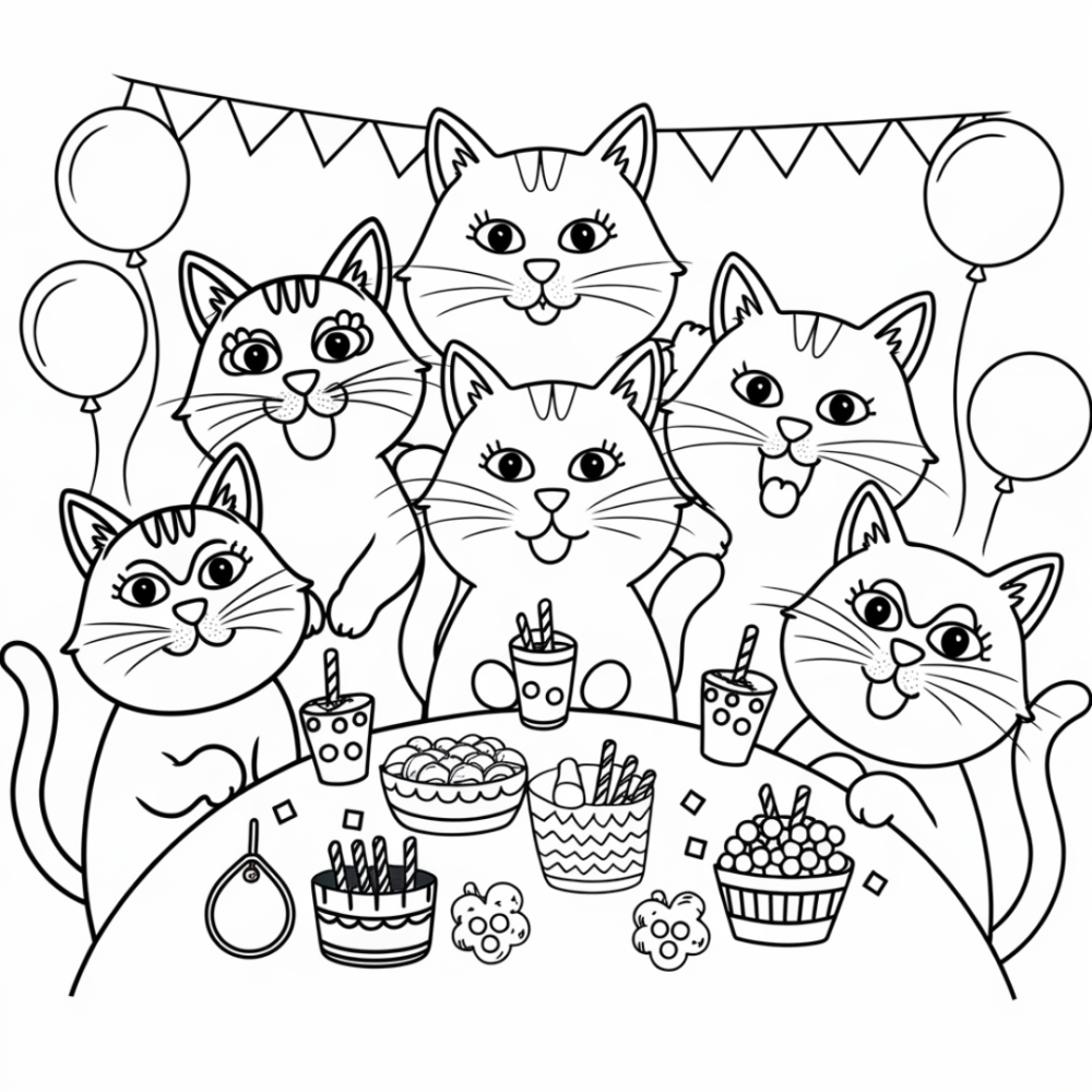 21 Free Printable Happy Birthday Cat Coloring Page Kidprintables