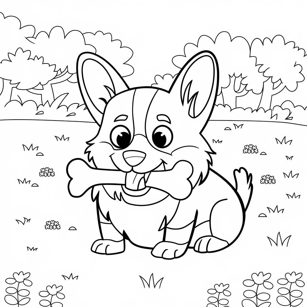 Corgi_and_Bone