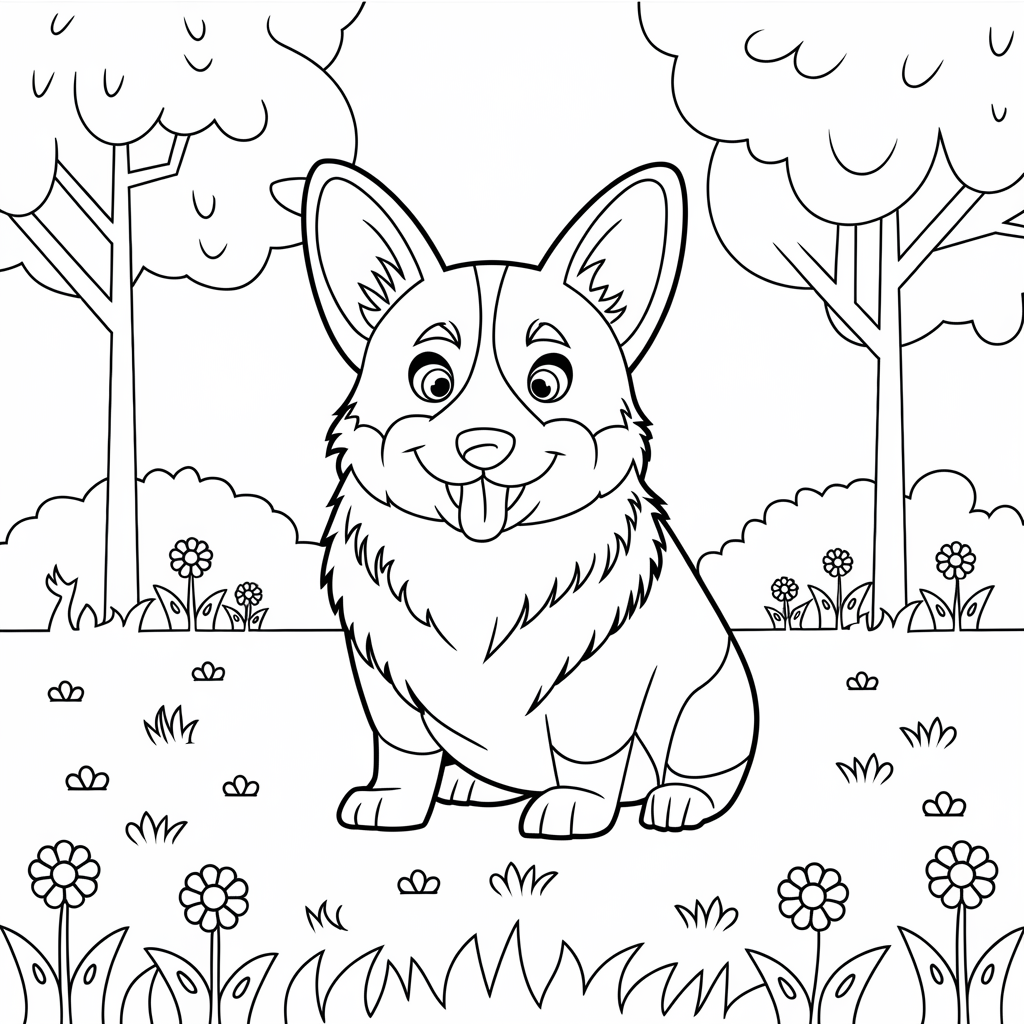 Corgi_in_a_Park