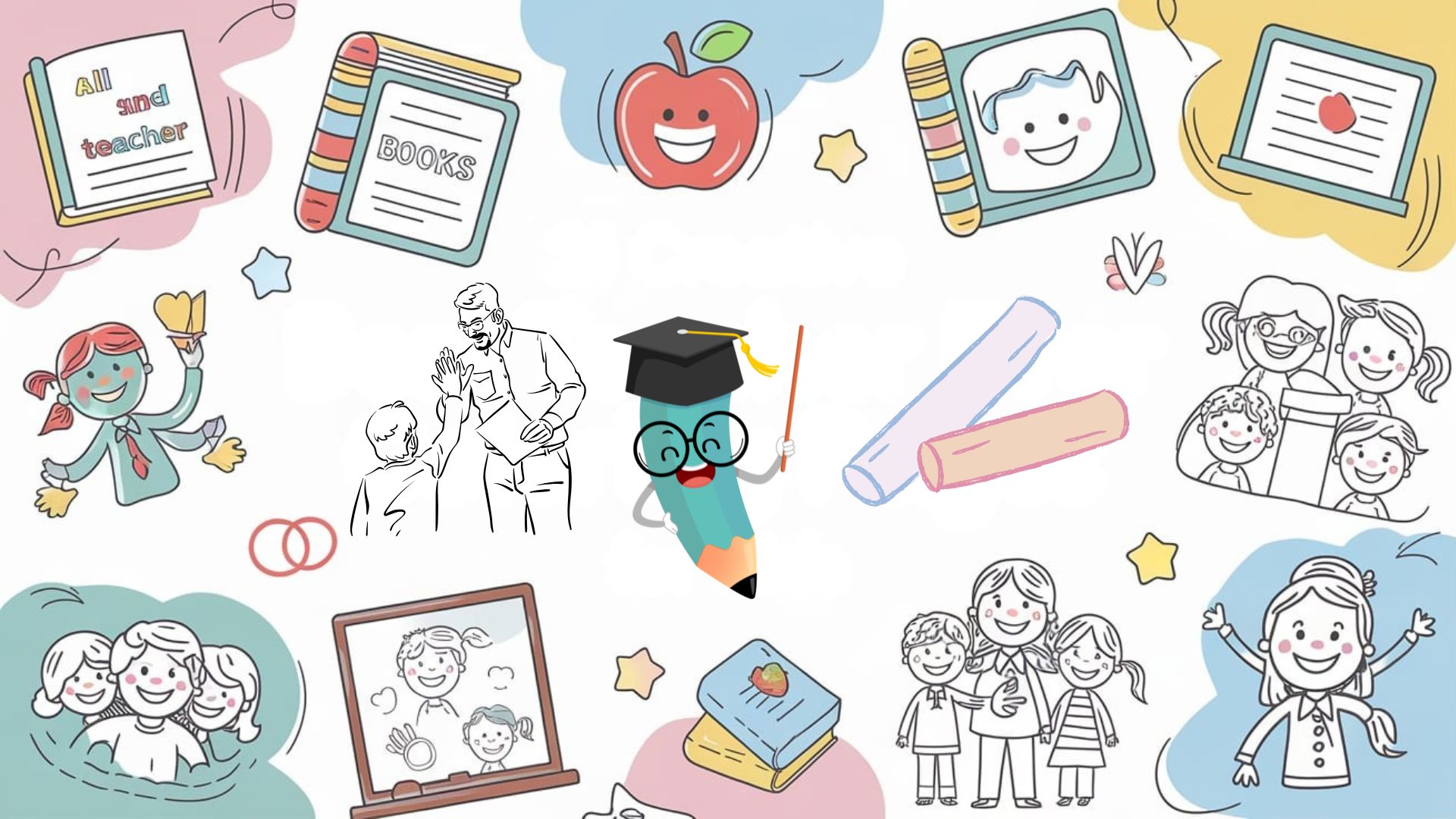 Creative Best Teacher Ever Coloring Pages for Kids