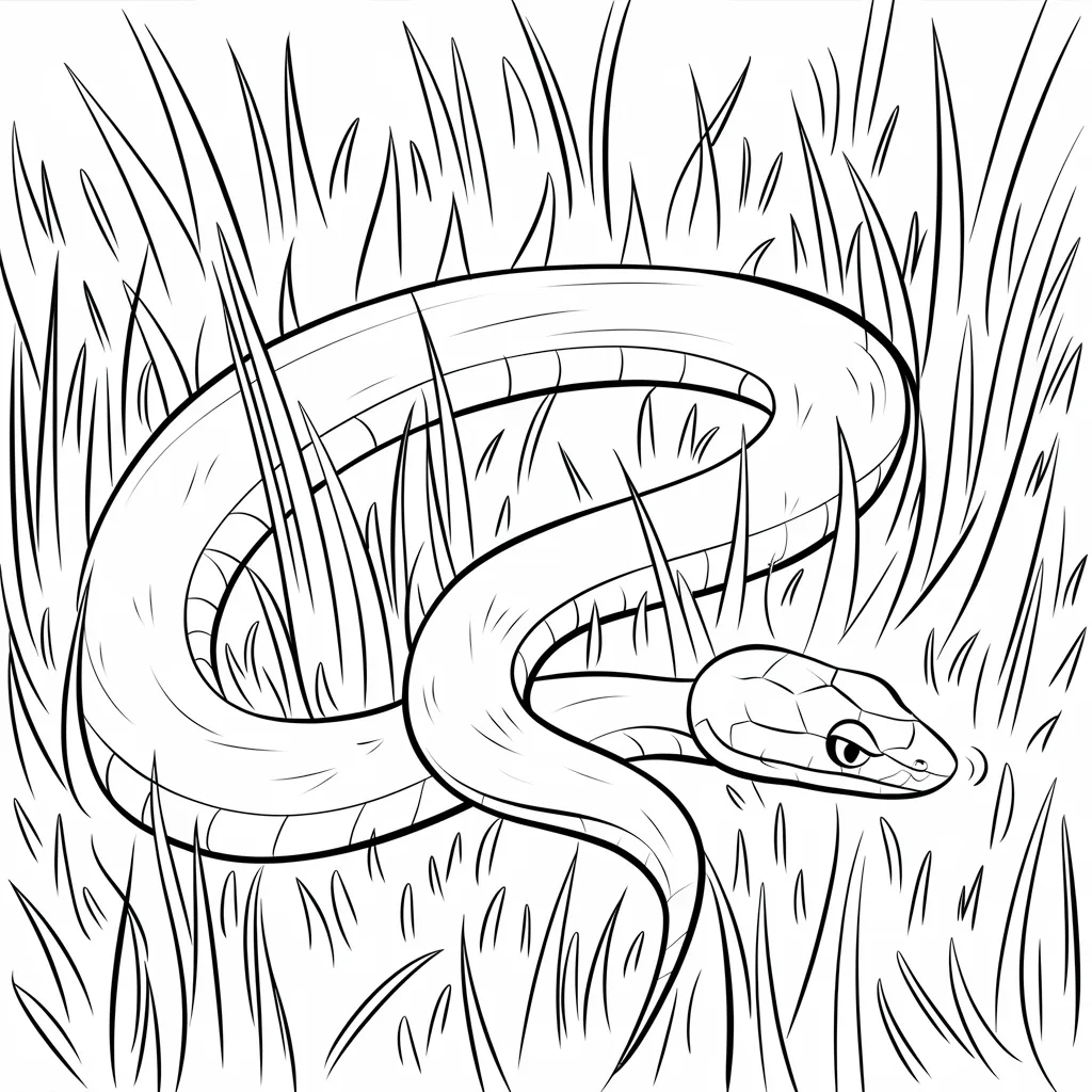 Garter_Snake_In_The_Grass