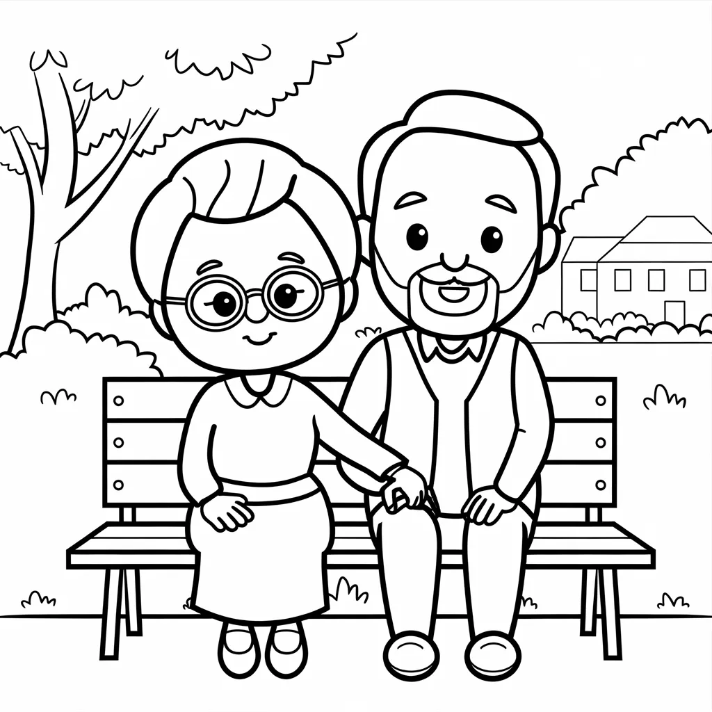 Grandma_and_Grandpa_Sitting_on_a_Bench
