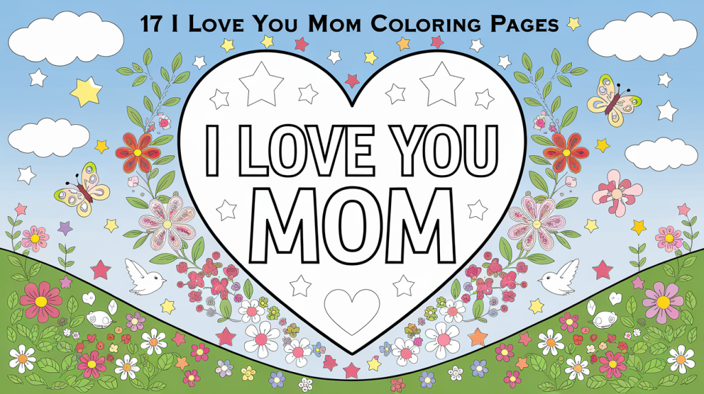 I Love You Mom Coloring Pages
