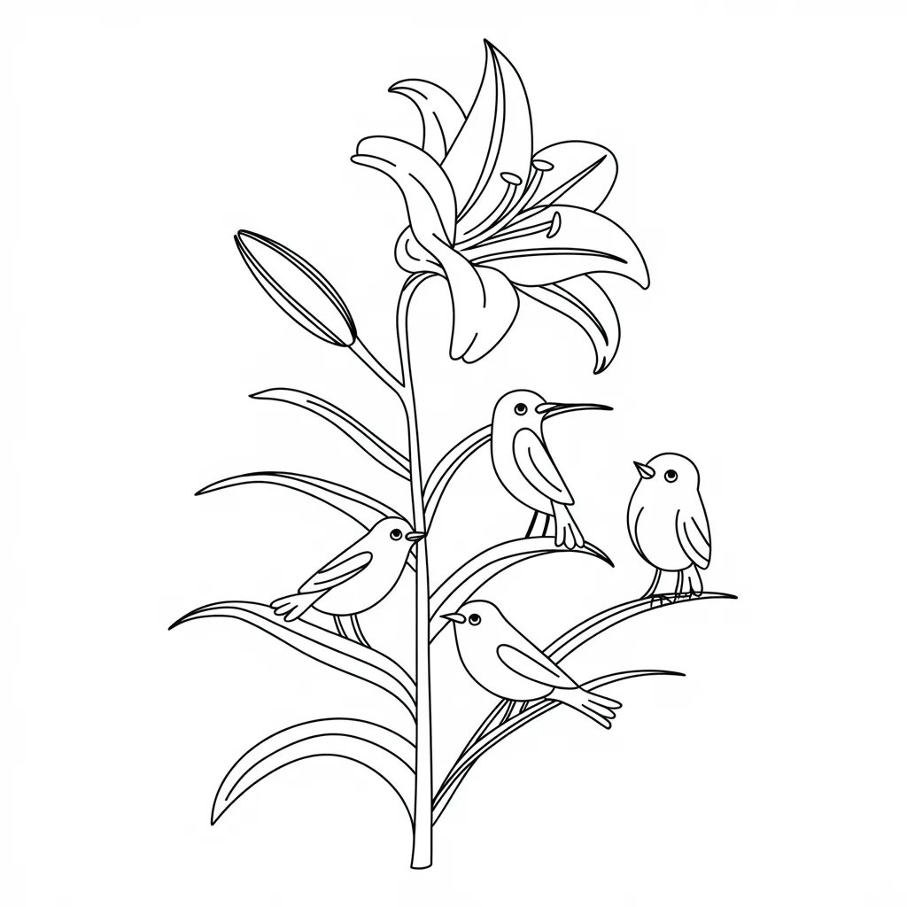 Lily_With_Birds