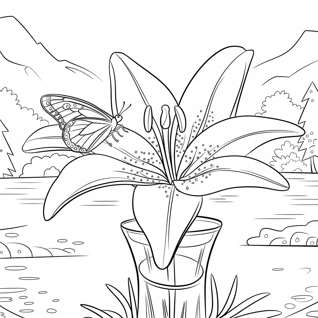 Lily_With_Butterfly