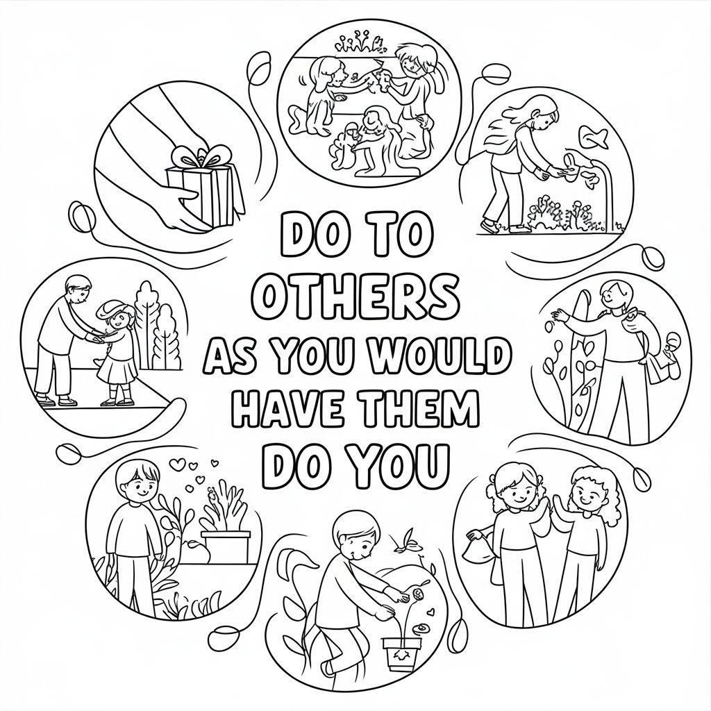 Luke 6 31 Coloring Sheet 2025 
