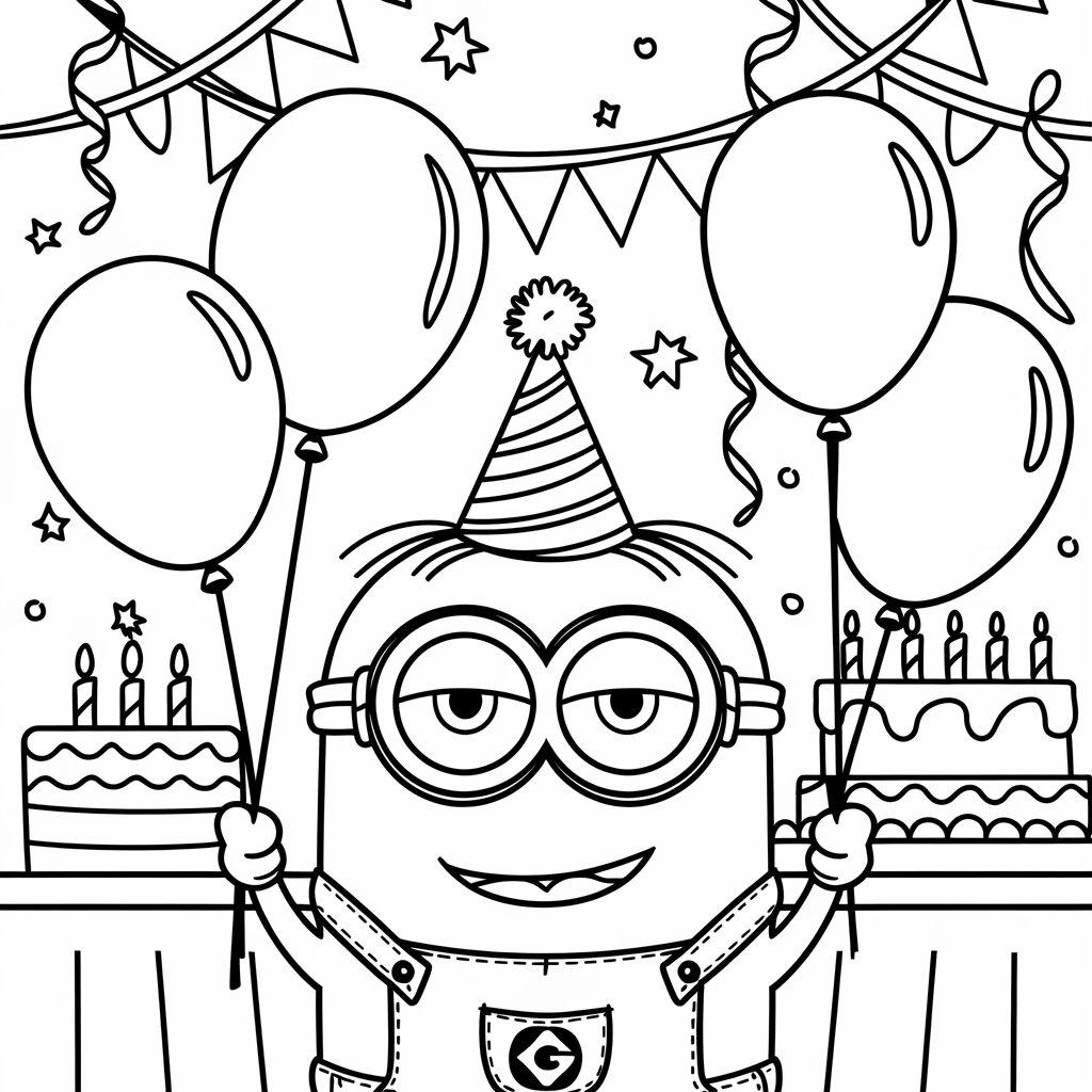 Minion_Wearing_a_Party_Hat_and_Holding_Balloons