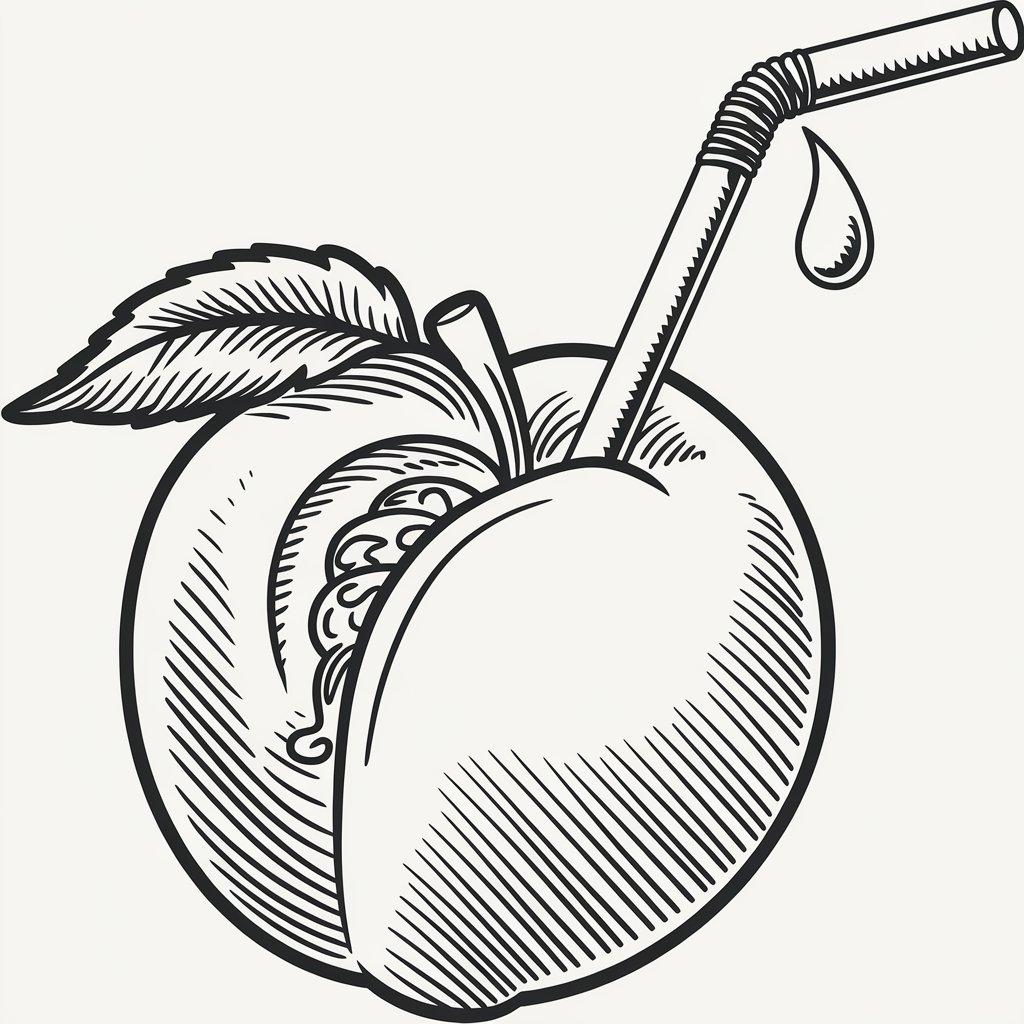 Peach_with_a_Straw