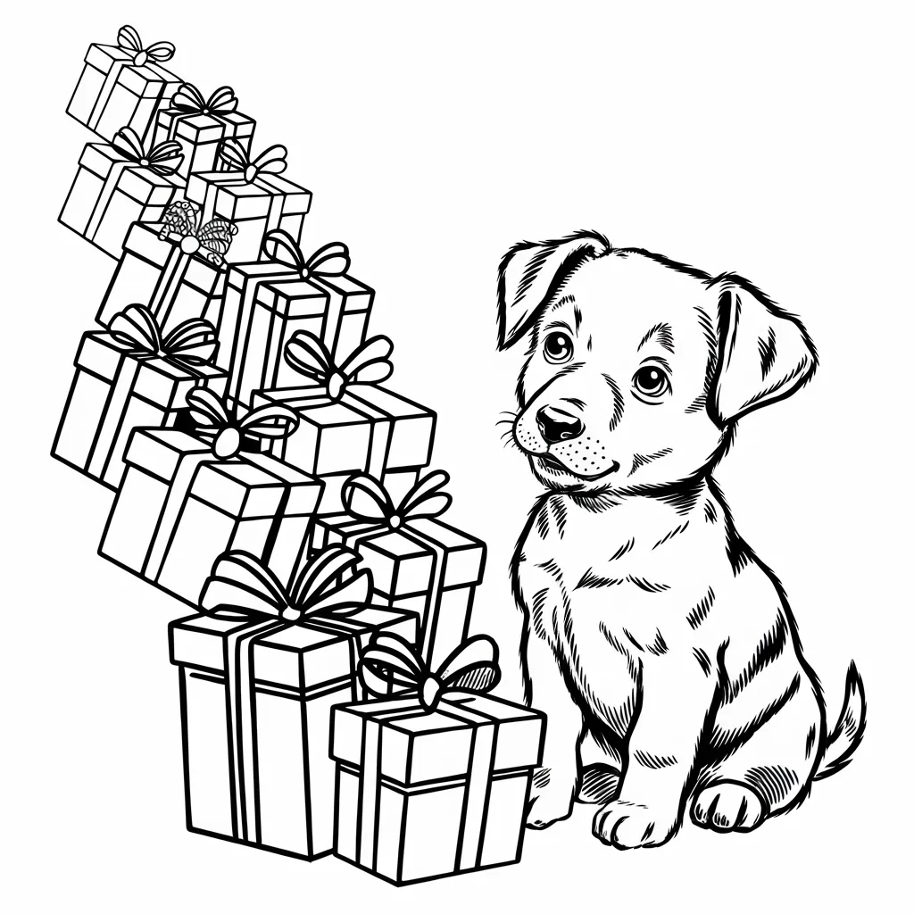 Puppy_and_Christmas_Presents