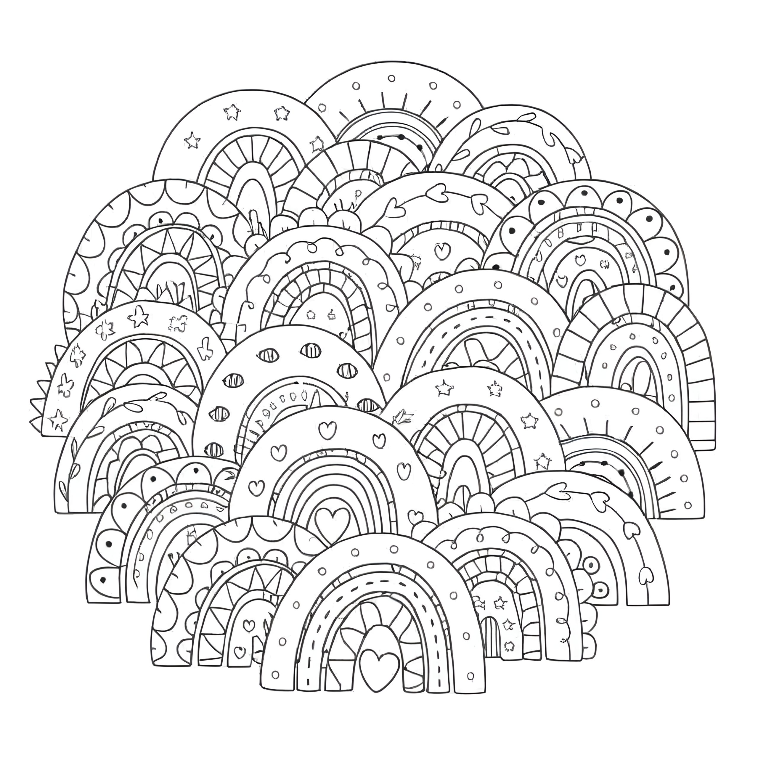 Rainbow Arc Mandala