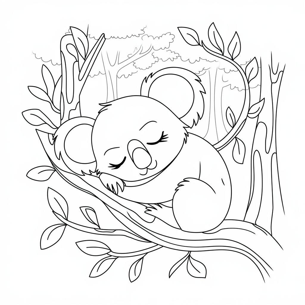 Sleepy_Koala_on_A_Tree