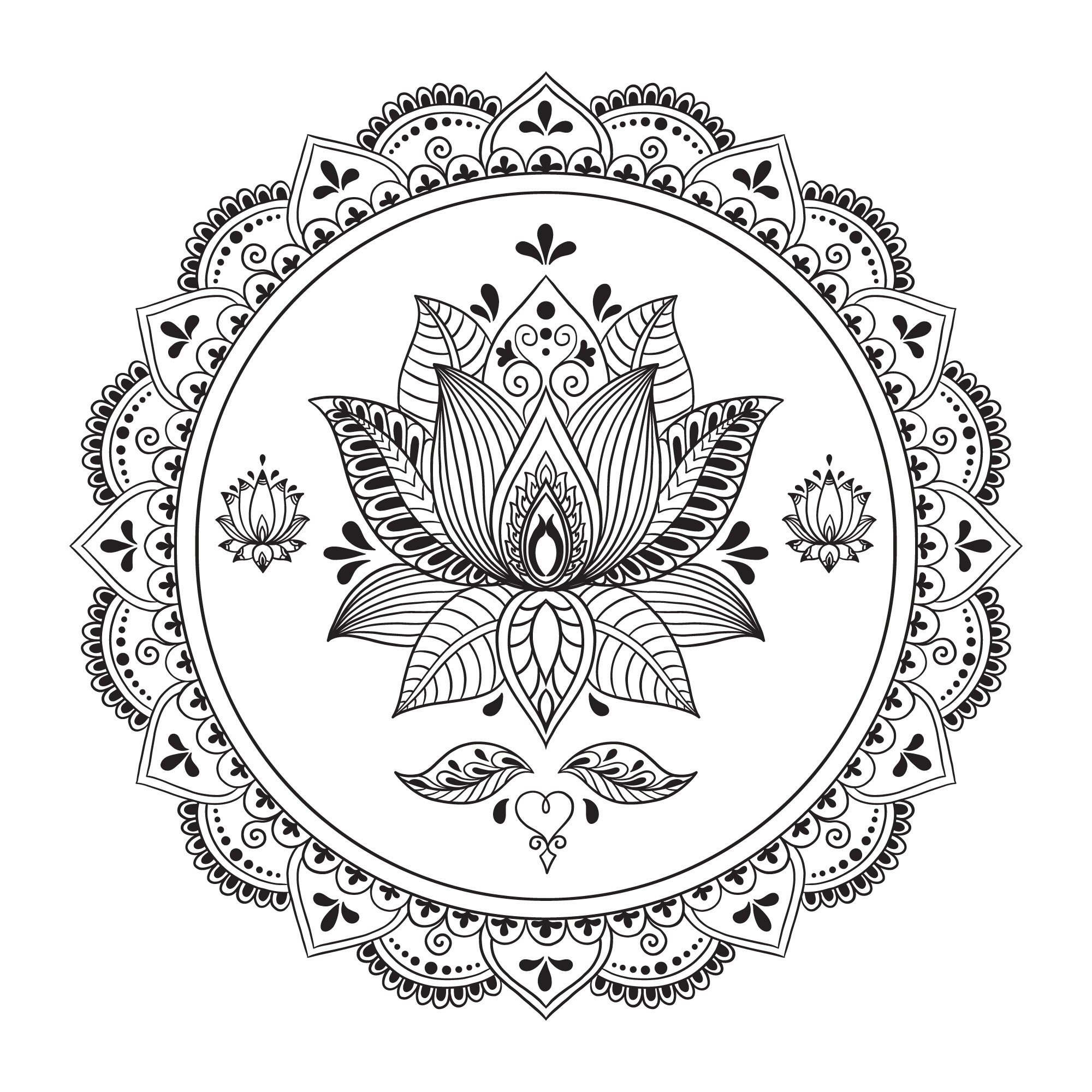 Water Lily Mandala