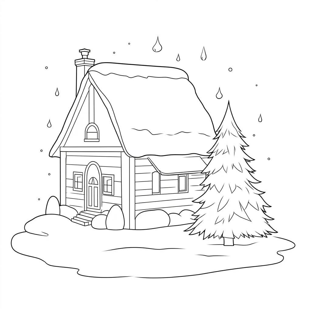 Winter_Cottage_With_Snowy_Roof_and_Trees