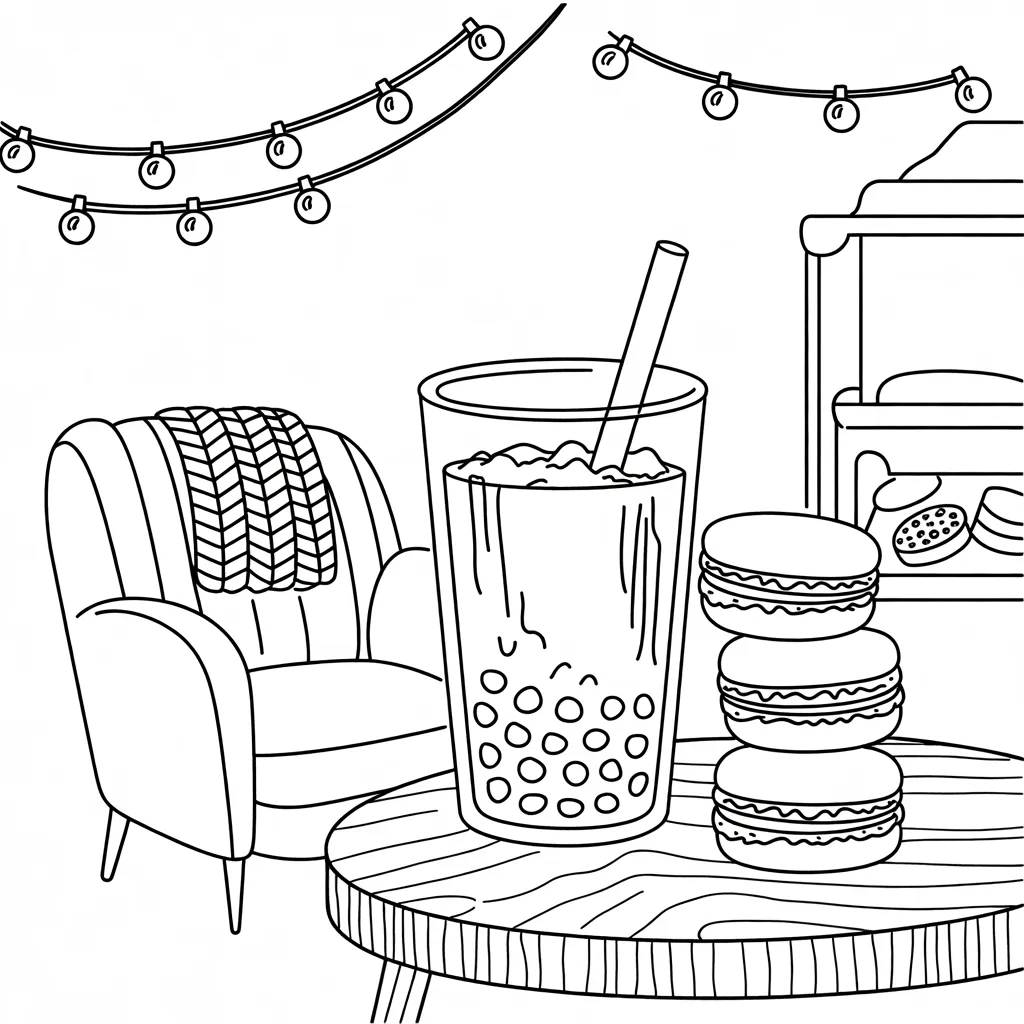 Boba_Tea_at_a_Cafe