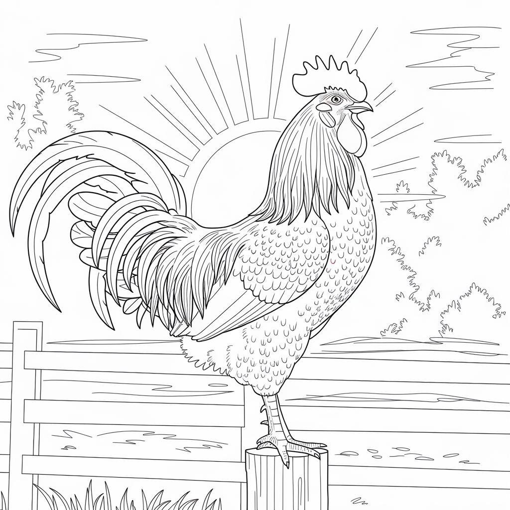 Rooster_at_Sunrise