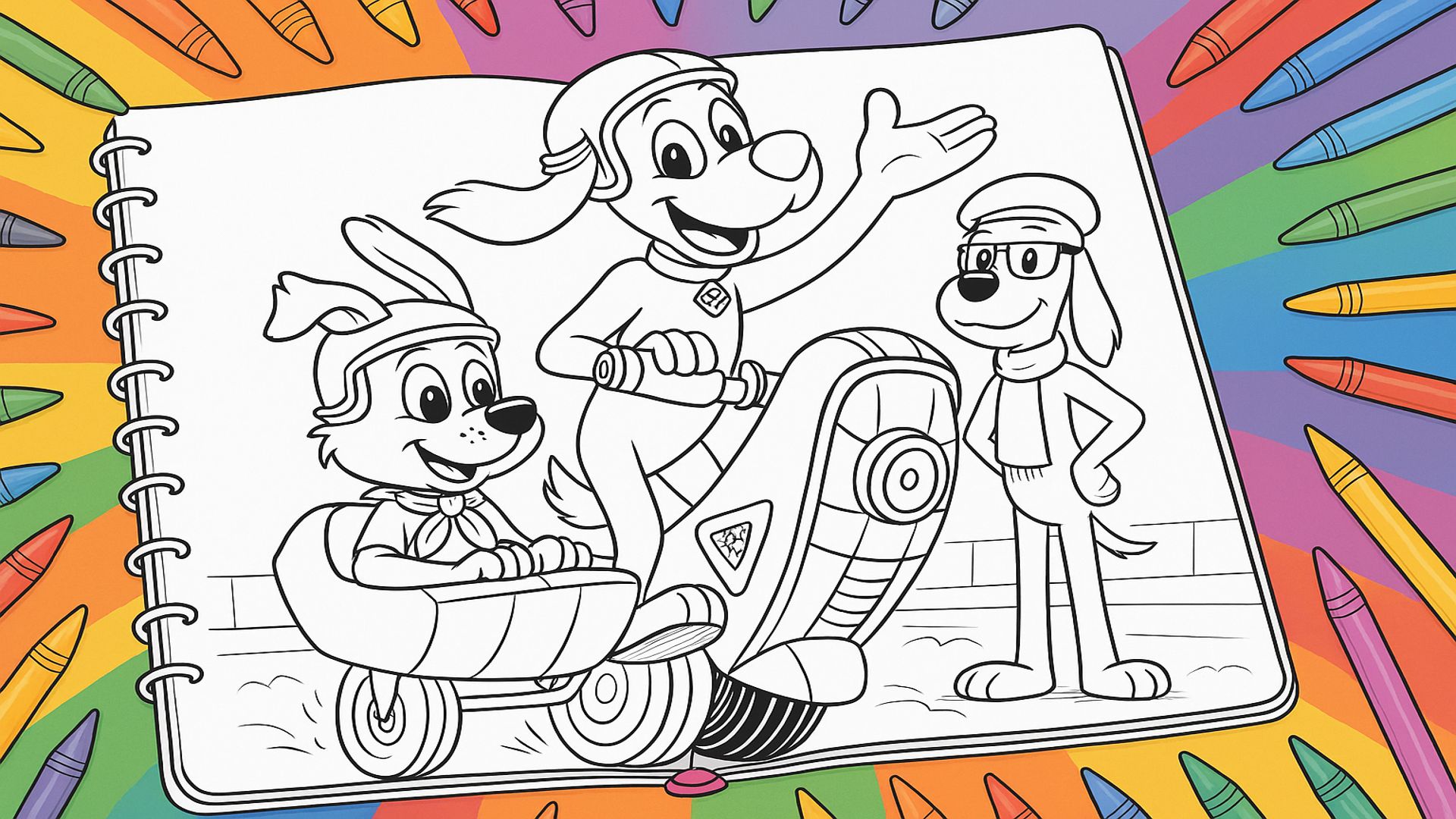 15 Go Dog Go Coloring Sheets for Kids