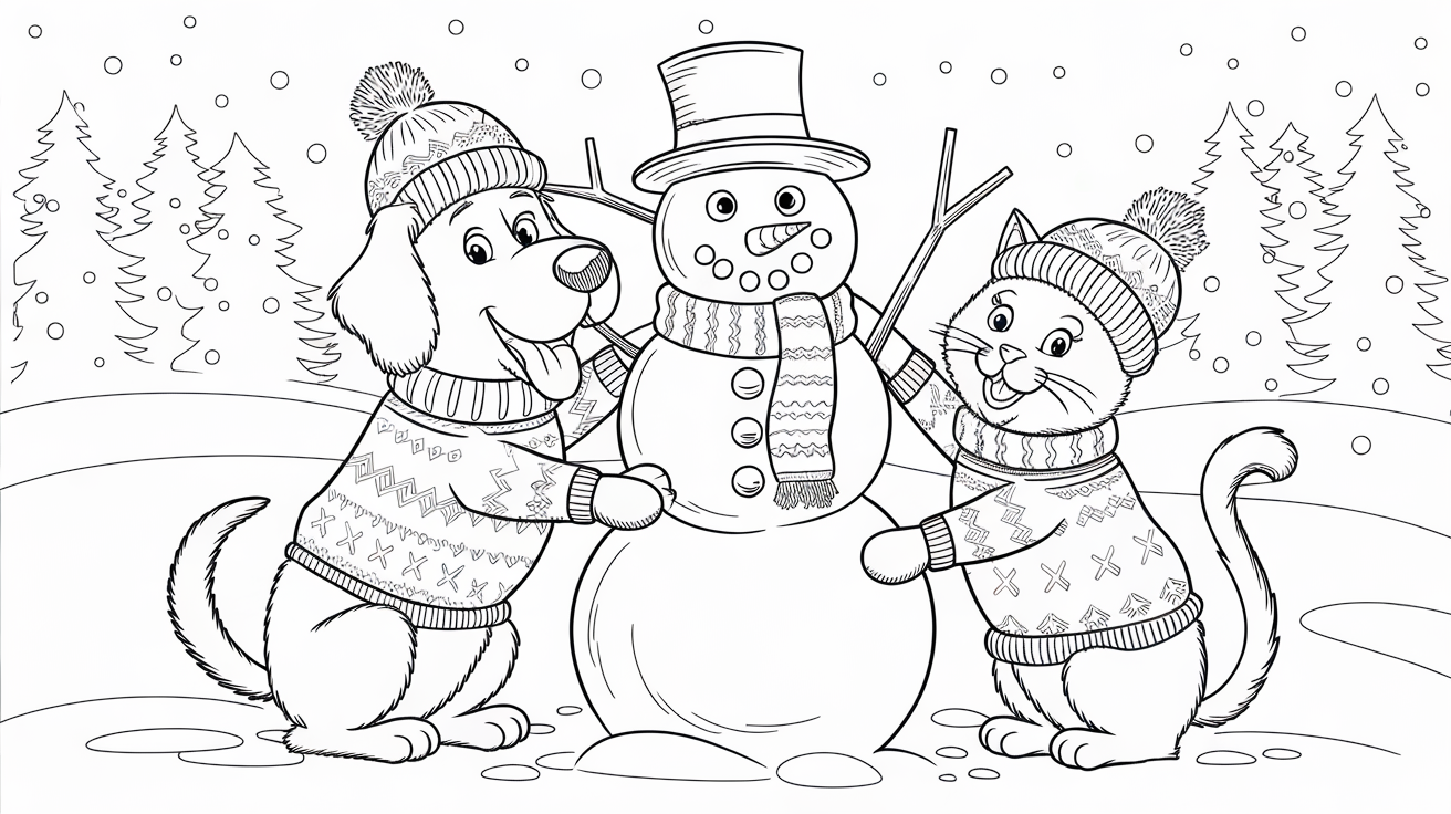 Building a Snowman (Winter Fun)
