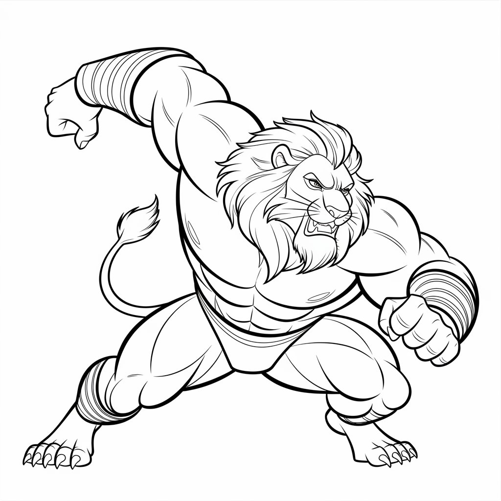 Epic Mufasa Battle Pose