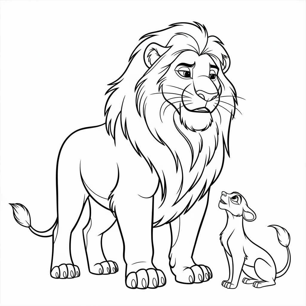 Mufasa and Zazu in Conversation
