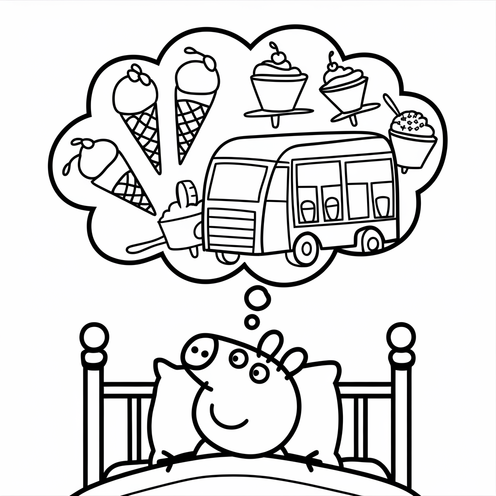 Peppa Pig Dreaming of Ice Cream
