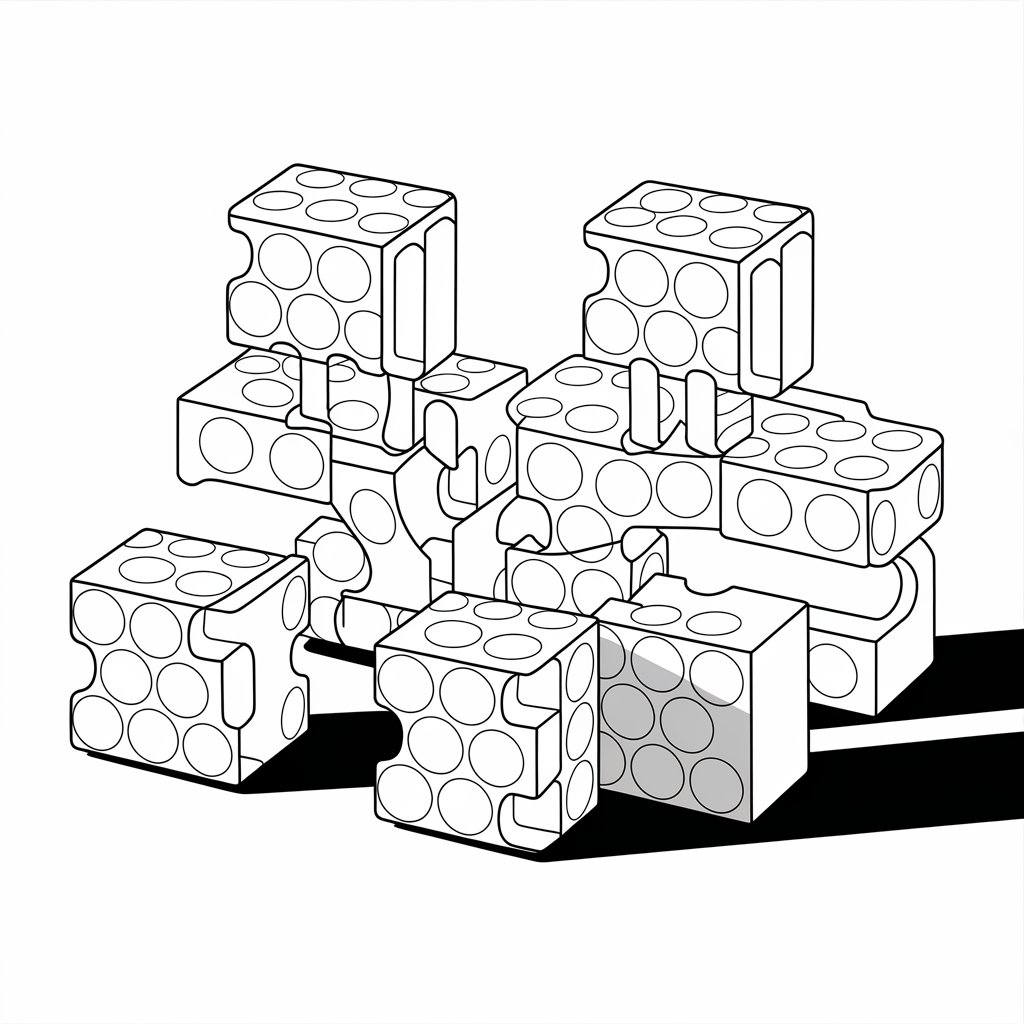 Pop It Puzzle Pieces
