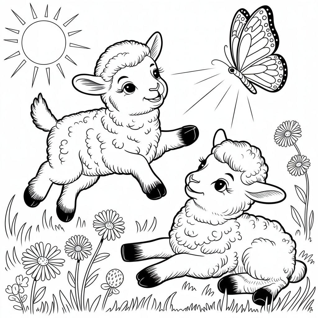 Cute Baby Lambs