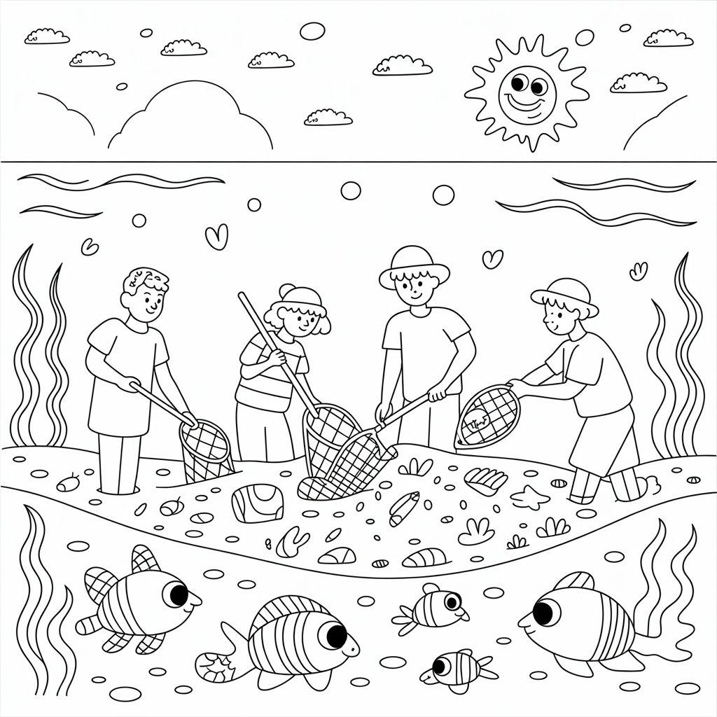 Ocean Cleanup Scene