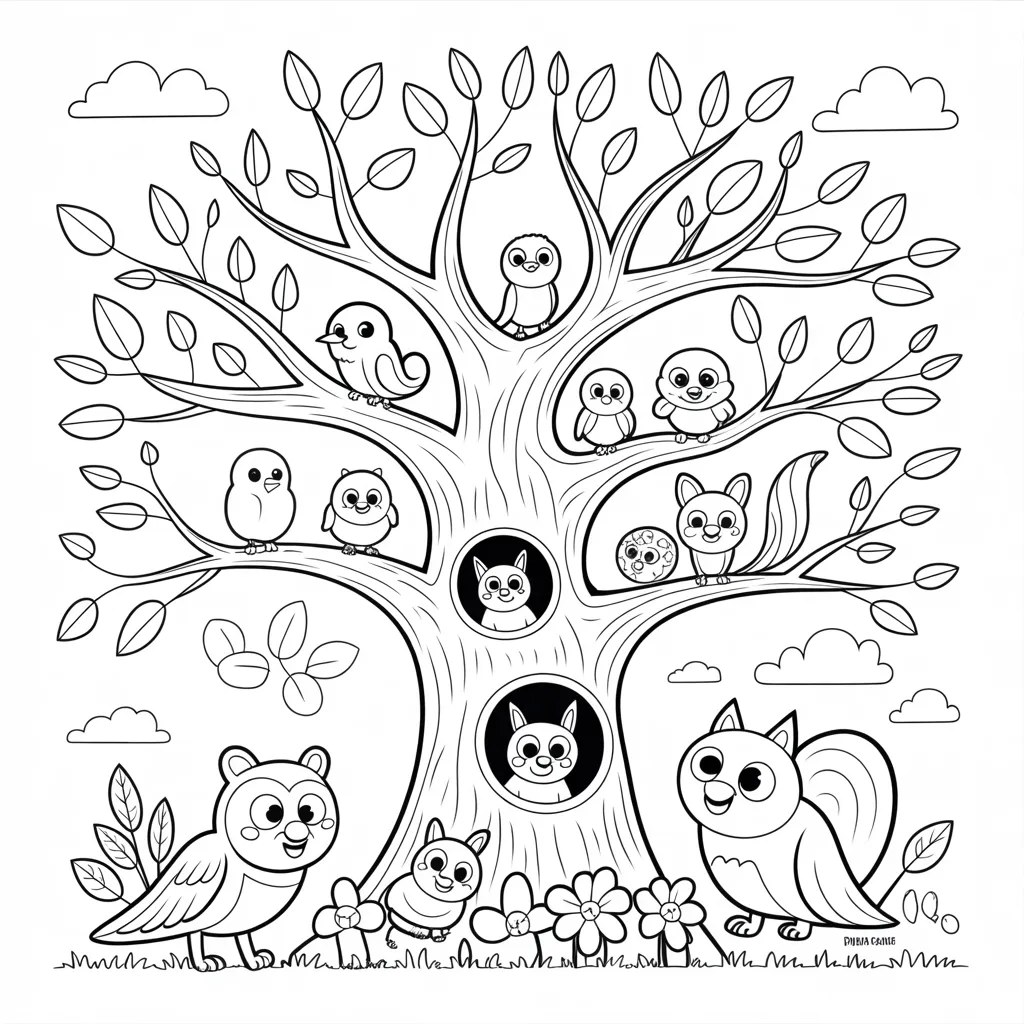 Tree Full of Animals