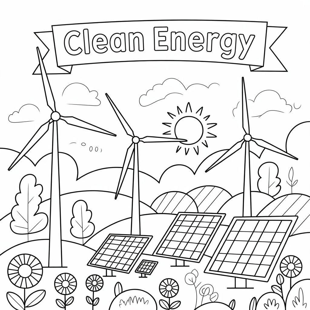 Wind Turbines and Solar Panels