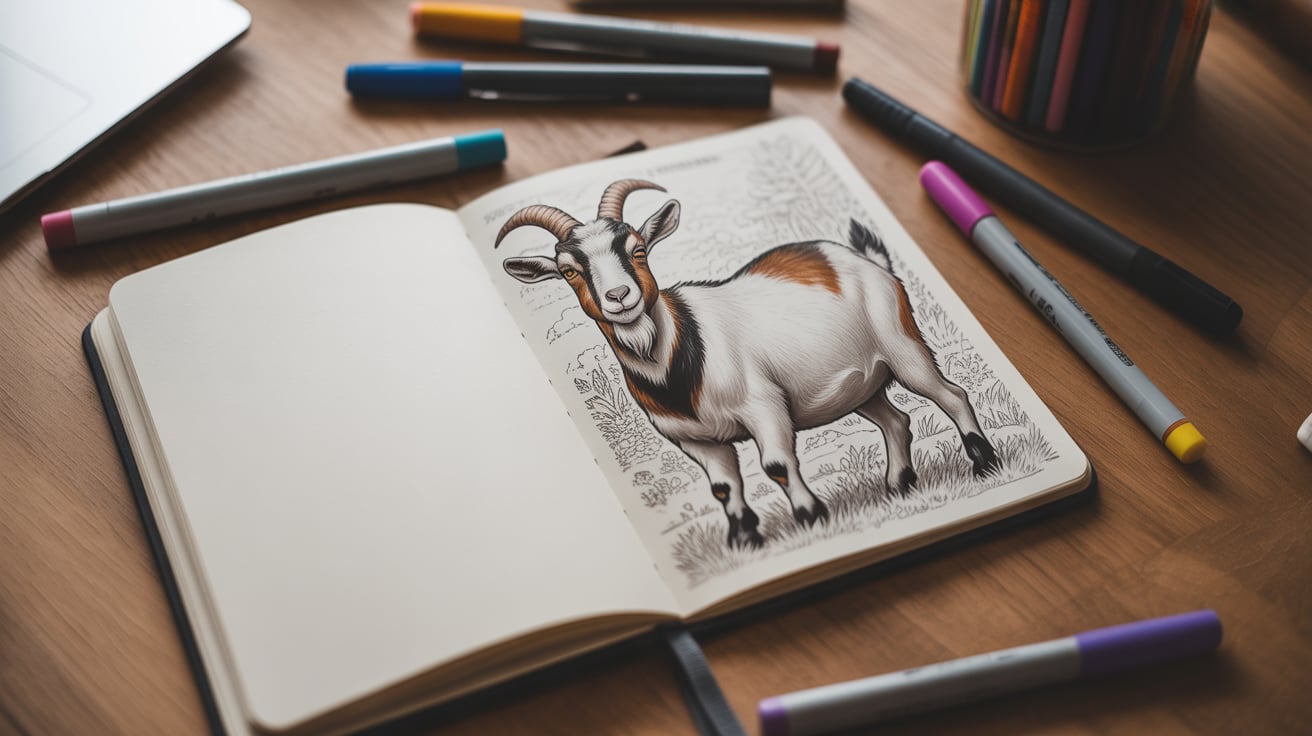 goat coloring pages