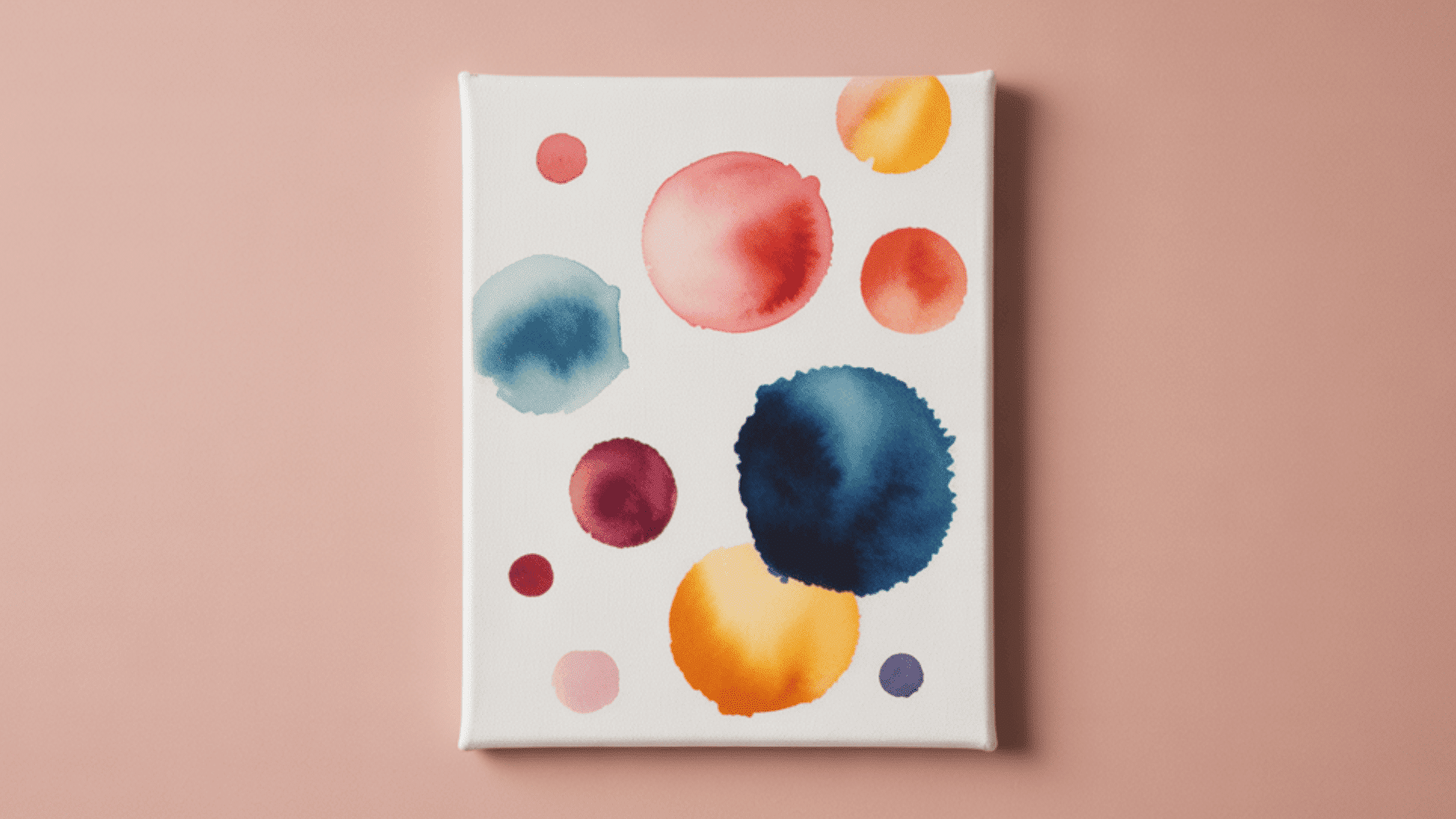 abstract watercolor dots