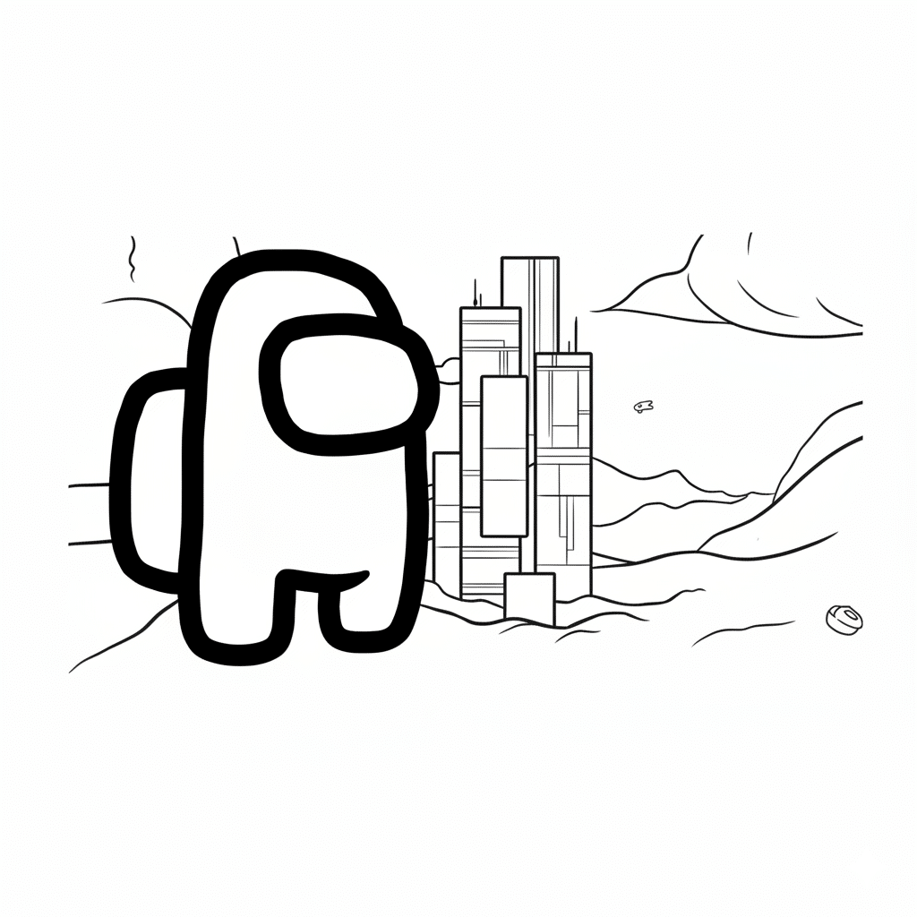 among us astronaut in space