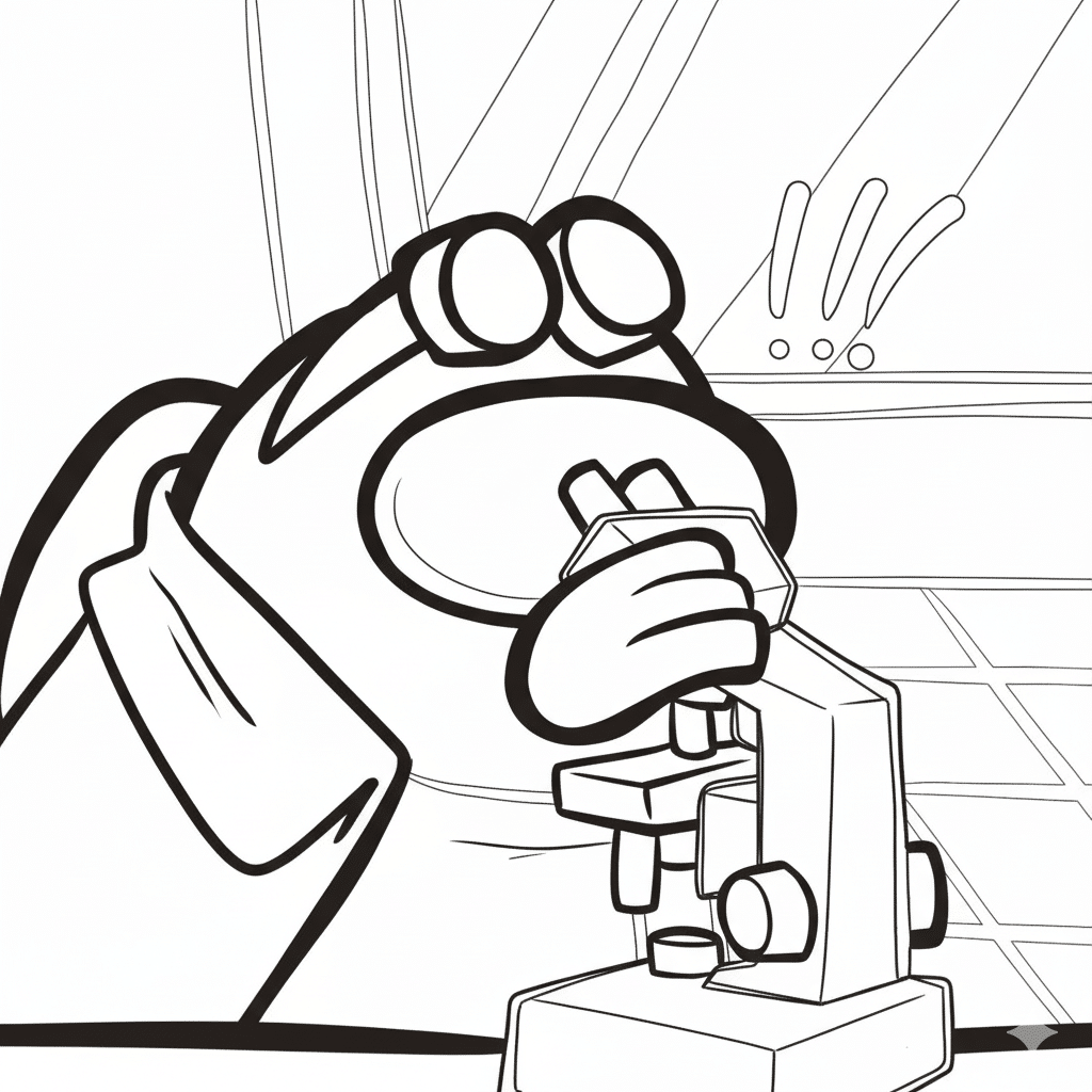 among us crewmate in the laboratory