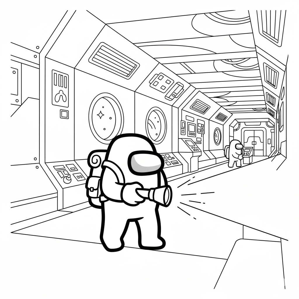 among us crewmate on a mission